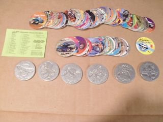 Big Deal Cool Caps Pogs Complete Set Of 63,  6 Slam In Great Unplayed