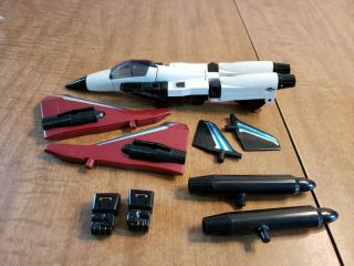 Vintage Hasbro Transformers G1 Decepticon Jet Ramjet With Accessories