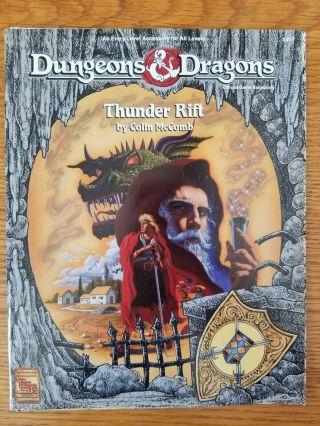 Thunder Rift Dungeons & Dragons Basic Tsr 9357
