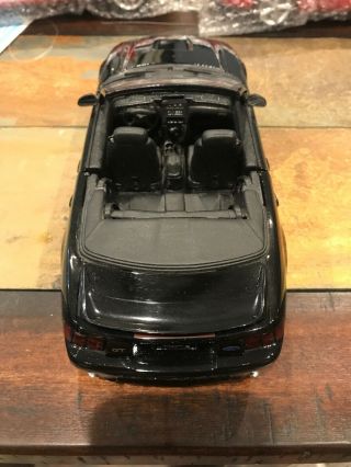 Maisto 1999 Ford Mustang GT Convertible Black 1:18 Scale Die Cast 5