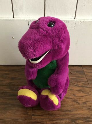 Barney Plush Dinosaur Vintage 1992 Lyons Group Purple Stuffed Animal 14 "