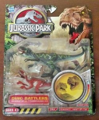 Jurassic Park Battlers Toys R Us 2 Pack Tyrannosaurus Rex Vs Velociraptor