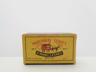Box For 1954 Moko Lesney Matchbox No.  7 