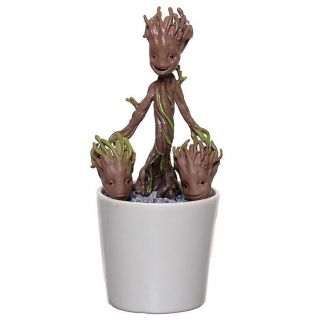 Guardians Of The Galaxy Toy Action Figure Pot Groot 3 Faces Plant Elf Model Gift