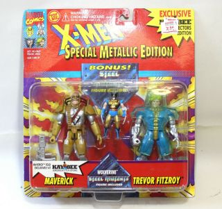 X - Men Special Metallic Edition Action Figures Maverick Trevor Fitzroy Wolverine