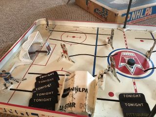 1969 Tudor Metal Hockey Game Score Board And City Cards 2