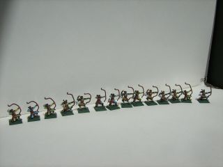 Fourteen Painted 28mm Clan War Japanese Style Miniatures