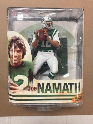 Joe Namath Mcfarlane Legends York Jets Bowl Iii Nib M22