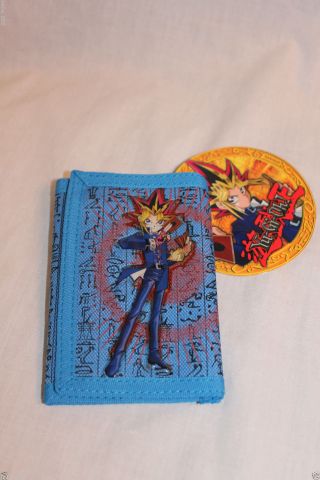 In Package 1996 Yu Gi Oh Blue Trifold Wallet