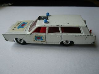 1969 Matchbox King Size K - 23 Mercury Police Car Made In England By Lesney
