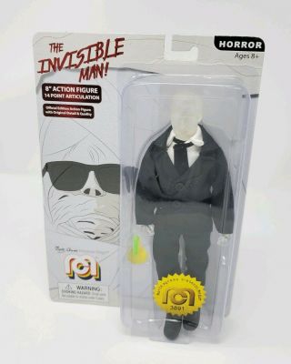 The Invisible Man Limited Edition 8 " Mego Action Figure Nonmint Packaging