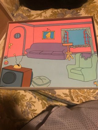 Vintage The Simpsons Colorforms Deluxe Play Set 1990 Incomplete 3