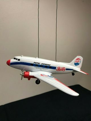Golden Wheel Die Cast Pepsi Express Airplane Coin Bank Wo/stand Modified To Hang