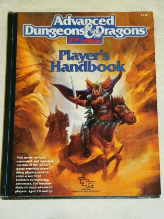 Advanced Dungeons & Dragons 2101 2nd Edition Player 