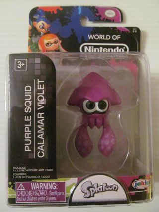 World Of Nintendo - Purple Squid (splatoon) - 2 " Figure - Jakks Pacific -
