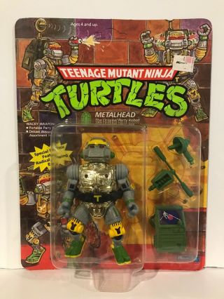 1989 Teenage Mutant Ninja Turtles Metalhead Figure Playmates In Package Nip