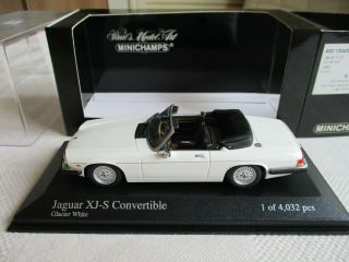 Minichamps 1/43 Jaguar Xj - S Convertible 1988 " Glacier White " Limited 400130430