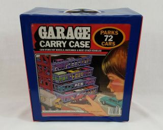1984 Tara Toy Garage Carry Case Parks 72 Cars For Hot Wheels & Matchbox