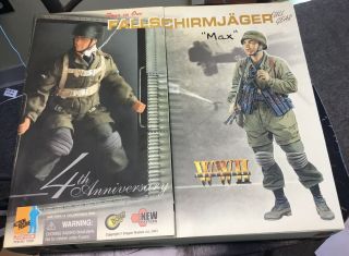 Dragon Four In One 4th Anniversary Fallschirmjager Wwii " Max " With Full Gear