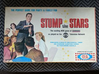 Vintage 1962 Ideal Stump The Stars Board Game Complete