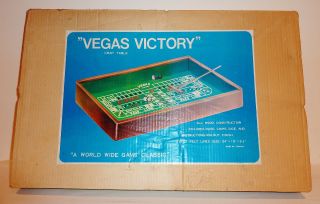 Vegas Victory - Taiwan - 1970s? Crap Table W/ Accessories,  Box 24 X 15 X 6 - In