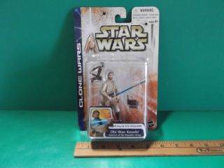 Star Wars Attack Clone Wars Obi - Wan Kenobi 3.  75 " In General Of Republic Army