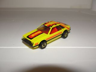 1979 Mattel Hot Wheels Turbo Ford Mustang Yellow Blackwall Hk