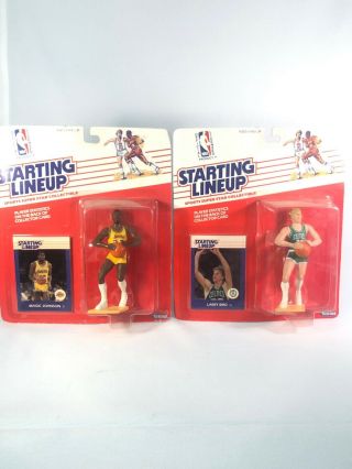 1988 Starting Lineup Larry Bird - Boston Celtics & Magic Johnson - La Lakers Cc