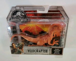 Jurassic World Velociraptor Orange Attack Pack Dinosaur Action Figure