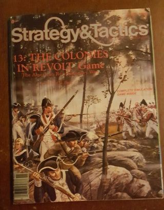 The Colonies In Revolt Strategy & Tactics Spi Unpunched,  Unplayed & Complete