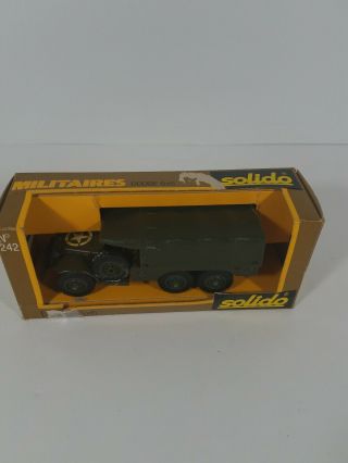 Solido Militaires No.  242 Dodge 6x6 Army Military Truck - Orig Box
