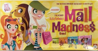 Mall Madness Electronic Talking Board Game - 2005 Complete - Milton Bradley