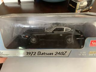 Datsun 1972 240z Sun Star 1:18 Diecast Model Black