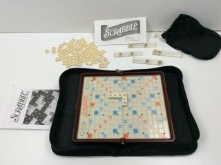 2001 Scrabble Game Folio Edition Complete Travel Portable Style