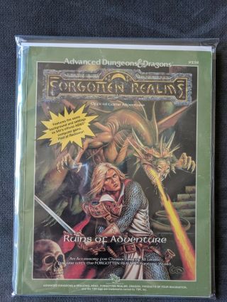 1st Edition Ad&d 1988 Forgotten Realms: Ruins Of Adventure