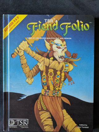 1st Edition 1981 Ad&d: Fiend Folio Tsr 2012