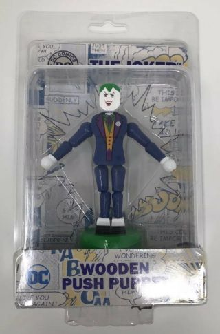 Dc Comics Originals The Joker Wooden Push Puppet From Entertainment Earth
