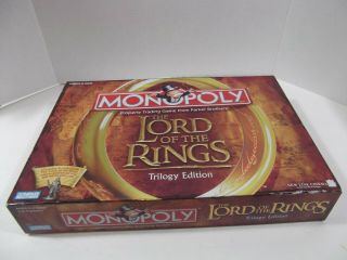 Monopoly Lord Of The Rings Trilogy Edition - Board Game - Complete &