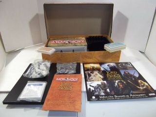 MONOPOLY Lord of the Rings Trilogy Edition - Board Game - COMPLETE & 3