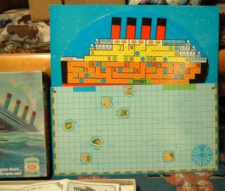 RARE 1976 The Sinking of the Titanic Board Game Ideal Toy Corp.  CLASSIC VINTAGE 2