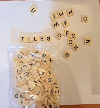Scrabble Plastic Cream Letter Tiles Replacement Parts Quality Upgrade Feel