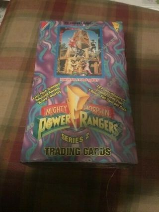 1994 Mighty Morphin Power Rangers Series 2 Trading Card Box &