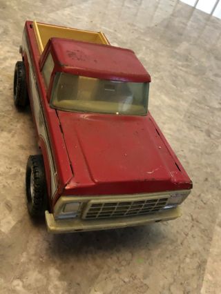 Vintage pressed Steel Nylint Red Ford Bronco Ranger XLT Truck Made in USA 2