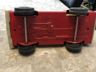 Vintage pressed Steel Nylint Red Ford Bronco Ranger XLT Truck Made in USA 6