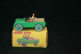 Dinky Toys Meccano England Year 1950 No 27d Rare Land Rover & Driver In Vg Cond