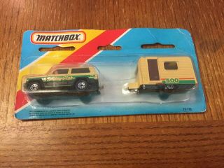Matchbox Superfast Two Pack Tp116 Jeep Cherokee & Caravan - Carded