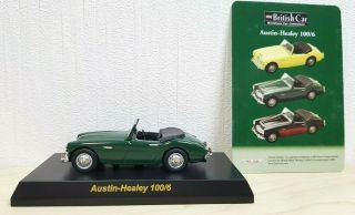 1/64 Kyosho Austin Healey 100/6 Green Diecast Car Model