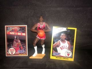 Michael Jordan Chicago Bulls 1990 Starting Lineup Nba Figure Loose With Cards