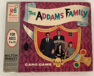 The Adams Family Card Game Vintage 1965 Morticia Gomez Pugsley Uncle Fester