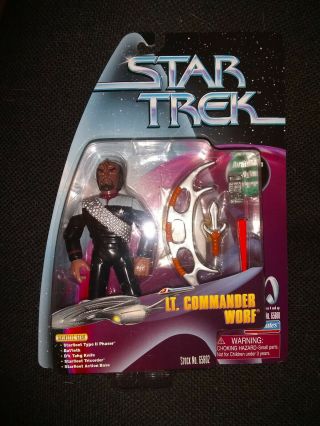 Target Exclusive Lt Commander Worf Playmates On Card (moc) Star Trek